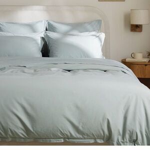 Parachute Percale Duvet Cover Full/Queen Organic Cotton in Spa